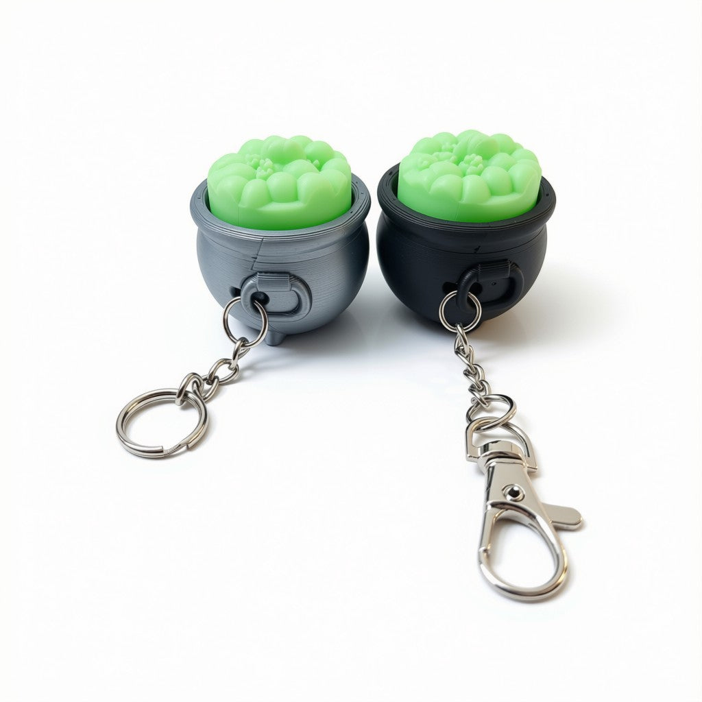 Glow in The Dark Cauldron Clicker | Keychain