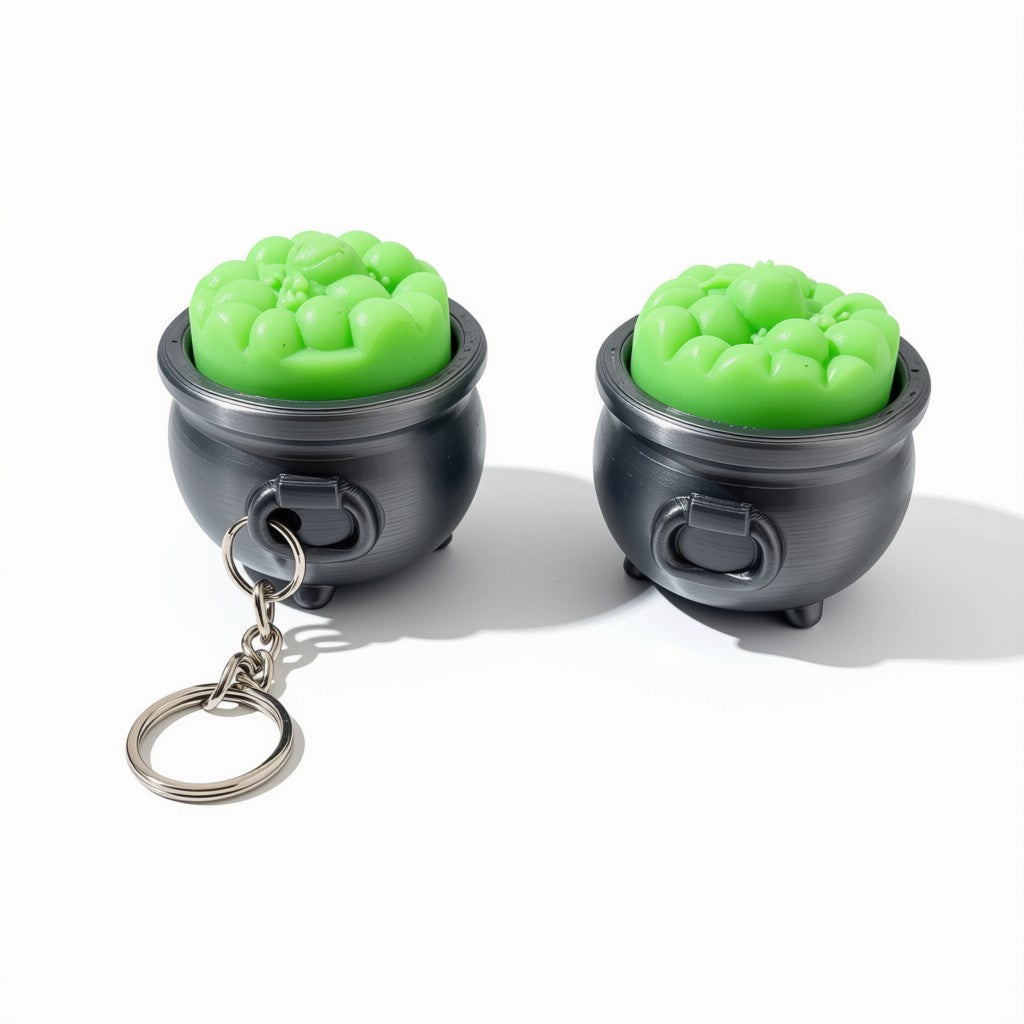 Glow in The Dark Cauldron Clicker | Keychain