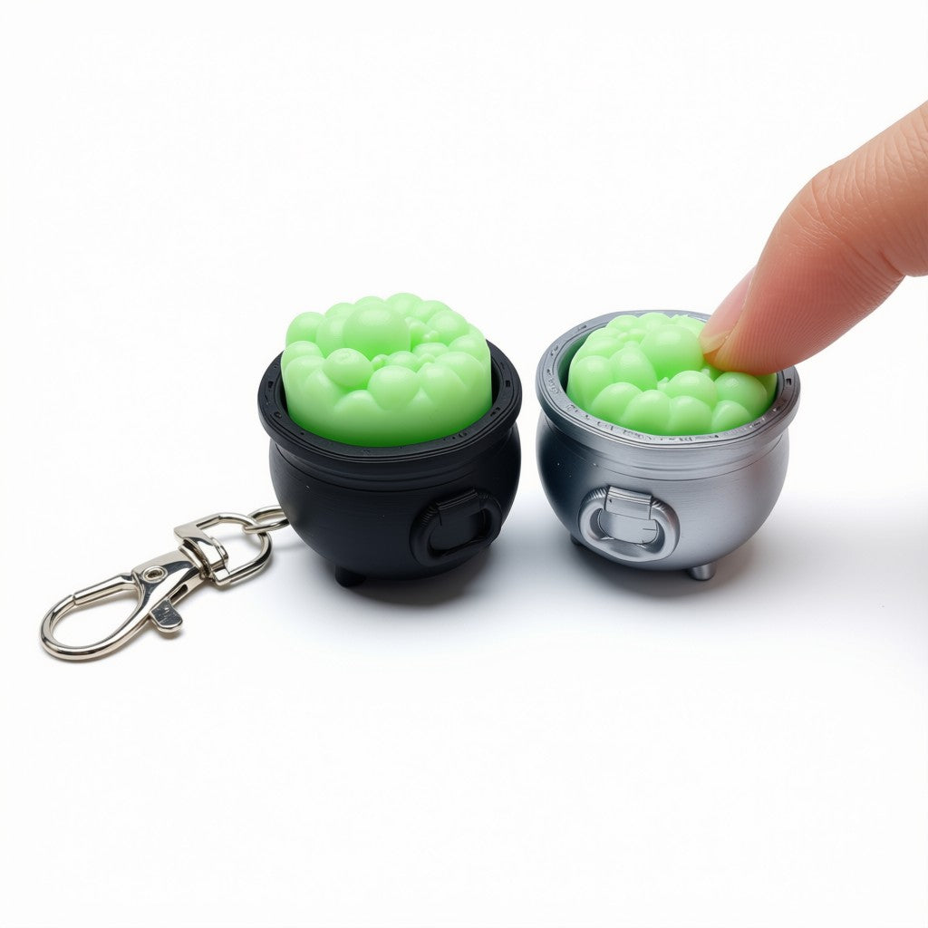 Glow in The Dark Cauldron Clicker | Keychain